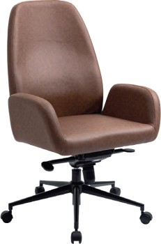 Lindenberg+Chair+PU+-+Brown