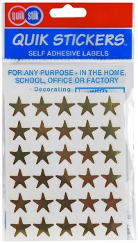 Quik-Stickers-Self-adhesive-Labels-Gold-Stars on sale