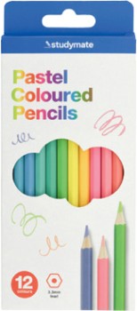 Studymate+Pencils+Pastel+12+Pack