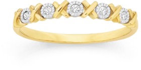 9ct+Gold+Diamond+Band