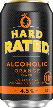 Hard-Rated-Orange-Cans-375mL on sale