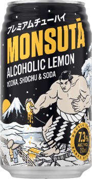 NEW+Monsuta+Lemon+Chu-hai+7.39pct+Cans+350mL