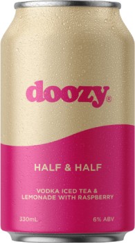Doozy+Half+and+Half+Iced+Tea+Lemon+Raspberry+Can+330mL