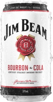 Jim+Beam+White+Label+Bourbon+%26amp%3B+Cola+Cans+375mL