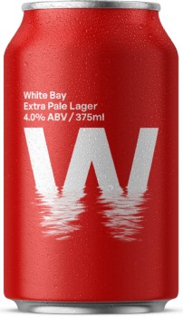 White-Bay-Brewing-Extra-Pale-Lager-Cans-375mL on sale