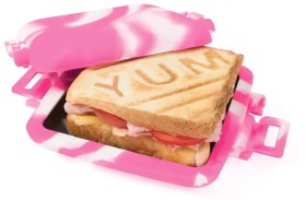 Microwave+%26%23039%3BYUM%26%23039%3B+Grill+Toastie+Maker+-+Pink