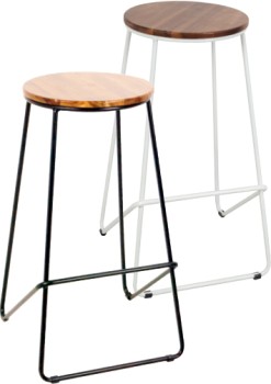 Acacia+Barstool+Black+or+White+Frame