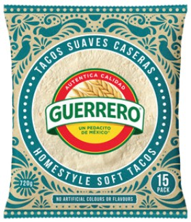 NEW+Guerrero+Home+Style+Soft+Taco+720g