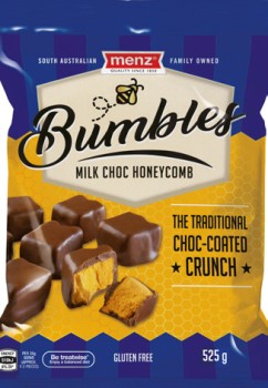 Menz+Bumbles+Milk+Choc+Honeycomb+525g