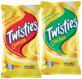 Twisties+65%E2%80%9190g%2C+Cheetos+80%E2%80%9190g+or+Burger+Rings+90g+Selected+Varieties