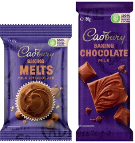 Cadbury+Baking+Chocolate+Block+180g%2C+Melts+225g+or+Chips+200g+Selected+Varieties