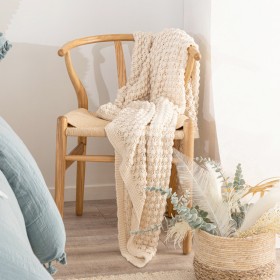 Popcorn-Knitted-Cotton-Throw-by-MUSE on sale