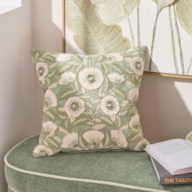 Holly-Embroidered-Square-Cushion-by-MUSE on sale