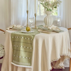 Daisy+Embroidered+Table+Runner+by+Habitat