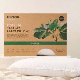 Eco-Living-Natural-Talalay-Latex-Medium-Pillow-by-Hilton on sale