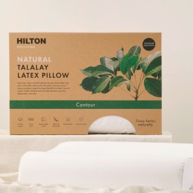 Eco+Living+Natural+Talalay+Latex+Contour+Pillow+by+Hilton