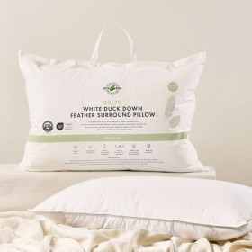 3070-Duck-Down-Feather-Surround-Medium-Pillow-by-Greenfirst on sale