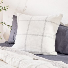Morgan-Check-European-Pillowcase-by-Habitat on sale