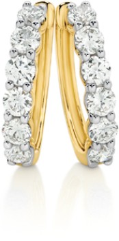 Alora-10ct-Gold-1-Carat-TW-Lab-Grown-Diamond-Claw-Set-Huggie-Earrings on sale