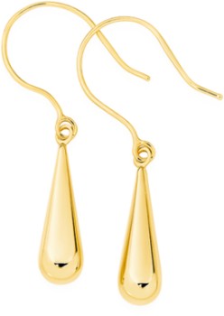 9ct-Gold-Bomber-Drop-Earrings on sale