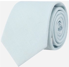 Blaq+Linen+Textured+Tie+-+Blue
