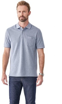 Gazman+Oxford+Pocket+Polo+-+Navy