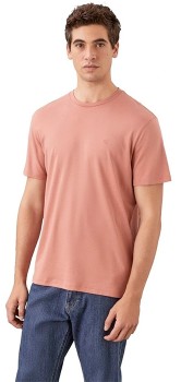 Calvin+Klein+Supima+Chest+Embroidered+T-Shirt+-+Sunset+Rose