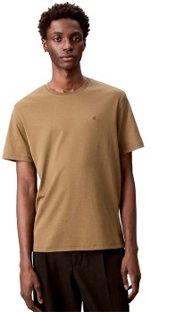 Calvin+Klein+Supima+Chest+Embroidered+T-Shirt+-+Capers