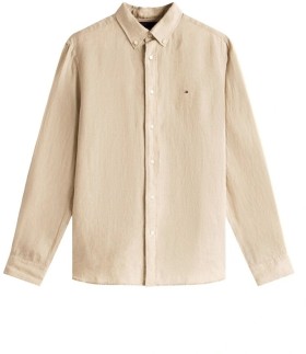 Tommy+Hilfiger+Linen+Long+Sleeve+Shirt+-+Khaki