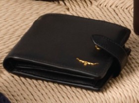 R.M.+Williams+Leather+Wallet+with+Coin+Pocket+-+Black