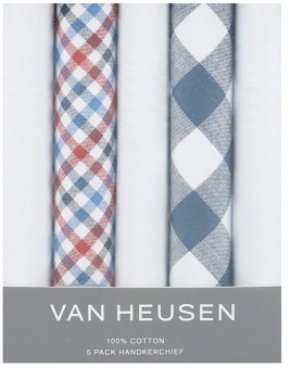 Van+Heusen+Hankie+Packs+-+Navy%2FRed