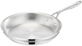Jamie+Oliver+by+Tefal+Cook+Smart+Induction+Uncoated+Frying+Pan+24cm+in+Stainless+Steel