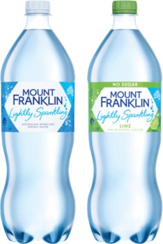 Mount+Franklin+Lightly+Sparkling+Water+1.25+Litre+Selected+Varieties