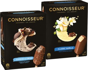 Connoisseur+Gourmet+Ice+Cream+4+Pack+or+Mini+6+Pack+Selected+Varieties