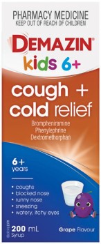Demazin+Kids+6%2B+Cough+%2B+Cold+Relief+Grape+Flavour+200mL