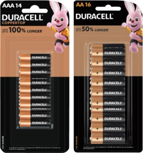 Duracell+Coppertop+Batteries+AA+16+Pack+or+AAA+14+Pack
