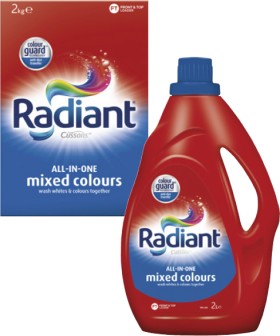 Radiant+Laundry+Liquid+2+Litre+or+Powder+2kg