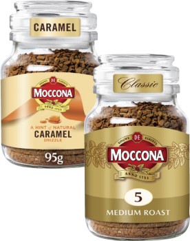 Moccona+Freeze+Dried+Instant+or+Flavoured+Infused+Coffee+95g-100g