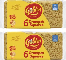 Golden+Crumpet+Squares+6+Pack+425g