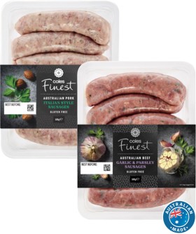 Coles+Finest+Sausages+450g-500g