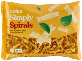 Coles+Simply+Spirals+Pasta+500g