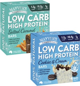 Mayver%26%23039%3Bs+Low+Carb+High+Protein+Bars+4+Pack+128g