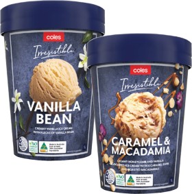 Coles+Irresistible+Ice+Cream+Tub+1+Litre