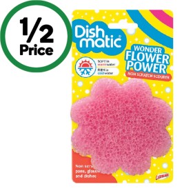 Dishmatic+Essentials+Flower+Power+Scrub+Scourer+Pk+1