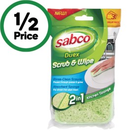 Sabco+Duex+Kitchen+Scrub+%26amp%3B+Wipe+Pk+3