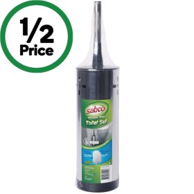 Sabco+Stainless+Steel+Toilet+Brush+Set