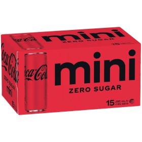 Coca-Cola+Classic+or+Zero+Sugar+Mini+Cans+15+x+250ml
