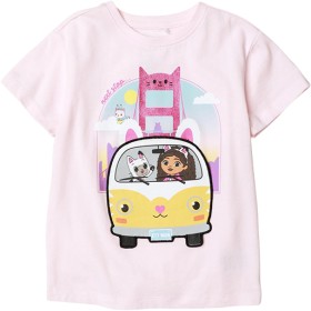 Gabby%26%23039%3Bs+Dollhouse+Lift-The-Flap+T+Shirt+-+Pink