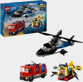 LEGO-City-Helicopter-Fire-Truck-Submarine-60462 on sale