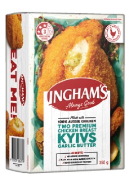 Inghams-Garlic-Butter-Chicken-Breast-Kyivs-350g on sale
